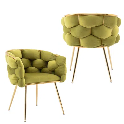 Streamdale Furniture Streamdale Modern Luxury Velvet Single Sofa Chair Set For Lazy Person