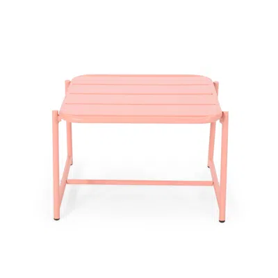 Streamdale Furniture Streamdale Modern Matte Metal Outdoor Side Table