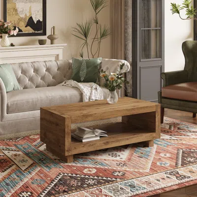 Streamdale Furniture Streamdale Modern Minimalist Wood Coffee Table