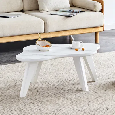 Streamdale Furniture Streamdale Modern Minimalist Wood Color Table Top. Solid Wood Legs