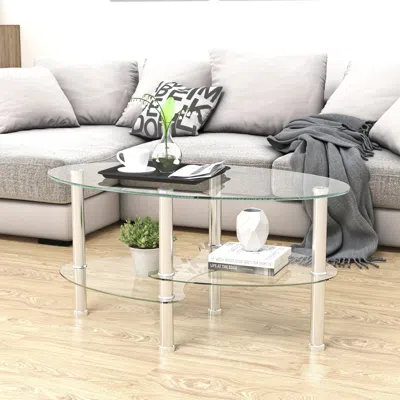 Streamdale Furniture Streamdale Modern Nesting Coffee Table Set (2)