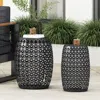 Streamdale Furniture Streamdale Modern No Assembly Gold Iron Cut Accent Table Set