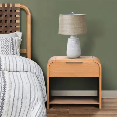 Streamdale Furniture Streamdale Modern One Drawer Waterfall Nightstand