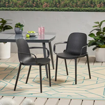 Streamdale Furniture Streamdale Modern Outdoor Dining Chair Set: Durable, Stylish, And Comfortable