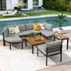 Streamdale Furniture Streamdale Modern Outdoor Sectional Sofa Set