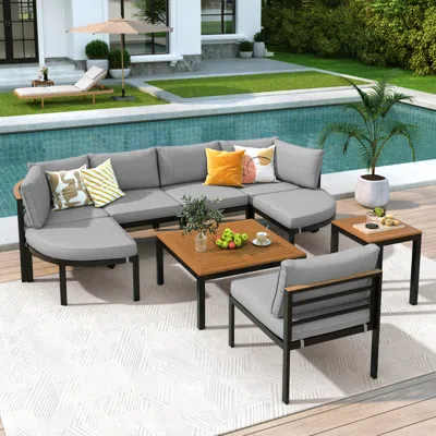 Streamdale Furniture Streamdale Modern Outdoor Sectional Sofa Set