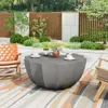 Streamdale Furniture Streamdale Modern Outdoor Waterproof Coffee Table - Grey