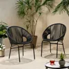 Streamdale Furniture Streamdale Modern Outdoor Woven Rattan Chair Set Style And Comfort For Your Patio In Black