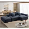 Streamdale Furniture Streamdale Modern Oversized Chenille Sectional Sofa With Ottoman & Pillows