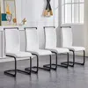 Streamdale Furniture Streamdale Modern Pu Leather Dining Chair (set Of 4)