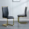 Streamdale Furniture Streamdale Modern Pu Leather Dining Chairs (set Of 2)