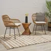 Streamdale Furniture Streamdale Modern Rattan Chair Sleek Lines