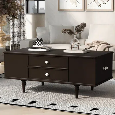 Streamdale Furniture Streamdale Modern Rectangle Coffee Table W/ Drawers & Hidden Storage