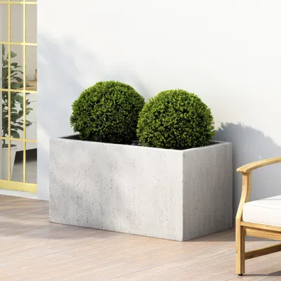 Streamdale Furniture Streamdale Modern Rectangular Planter Effortless Outdoor Style With Durability