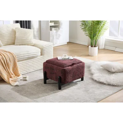 Streamdale Furniture Streamdale Modern Red Coffee Table