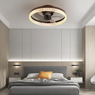 Streamdale Furniture Streamdale Modern Remote Control Chandelier Fan