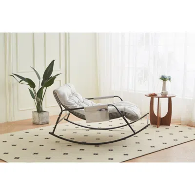 Streamdale Furniture Streamdale Modern Rocking Chair - White
