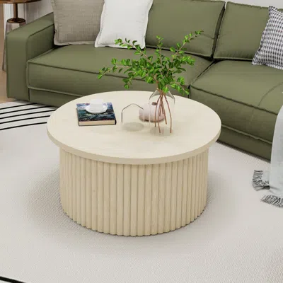 Streamdale Furniture Streamdale Modern Round Coffee Table Accent Table