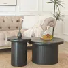 Streamdale Furniture Streamdale Modern Round Coffee Table With Unique Legs