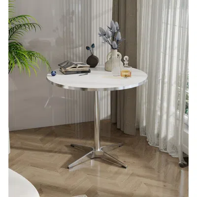 Streamdale Furniture Streamdale Modern Round Dining & Tea Table Set - Minimalist Design