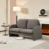 Streamdale Furniture Streamdale Modern Sherpa Fabric Loveseat Comfort And Style