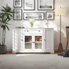 Streamdale Furniture Streamdale Modern Sideboard Buffet With Adjustable Storage