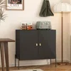 Streamdale Furniture Streamdale Modern Sideboard Cabinet With Wine Rack (black)
