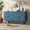 Streamdale Furniture Streamdale Modern Sideboard With Convex Doors (navy)