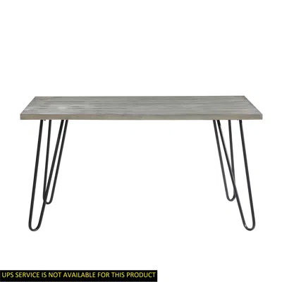 Streamdale Furniture Streamdale Modern Sleek Design Dining Table 1 Piece Light Gray Wooden Top