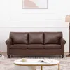 Streamdale Furniture Streamdale Modern Sofa With Pocket Springs And Elegant Silver Bubble Nails