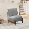 Streamdale Furniture Streamdale Modern Solid Wood Leisure Chair (gray) In Gray