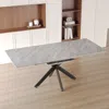 Streamdale Furniture Streamdale Modern Space-saving Dining Table Extends For 8-10 Guests