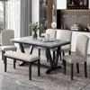 Streamdale Furniture Streamdale Modern Style 6-piece Dining Table With 4 Chairs & 1 Bench
