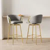 Streamdale Furniture Streamdale Modern Swivel Bar Chairs, Set Of 2