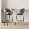 Streamdale Furniture Streamdale Modern Swivel Bar Chairs, Set Of 2
