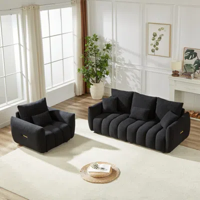 Streamdale Furniture Streamdale Modern Teddy Sofa Set With Cushions