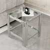 Streamdale Furniture Streamdale Modern Tempered Glass Top End Table