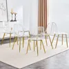 Streamdale Furniture Streamdale Modern Transparent Dining Chair Set