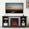 Streamdale Furniture Streamdale Modern Tv Media Stand With Electric Fireplace