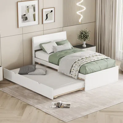Streamdale Furniture Streamdale Modern Twin Bed Frame With Trundle