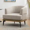 Streamdale Furniture Streamdale Modern Twotone Barrel Fabric Chair
