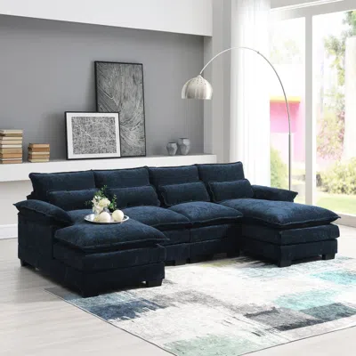 Streamdale Furniture Streamdale Modern U-shaped Sectional Sofa With Pillows & Chaise