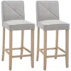 Streamdale Furniture Streamdale Modern Upholstered Bar Stools With Footrest