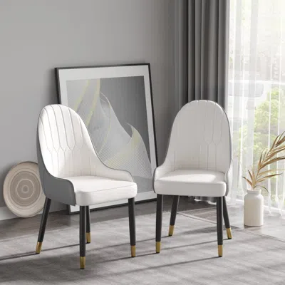 Streamdale Furniture Streamdale Modern Upholstered Dining Chair With Space-saving Design