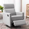 Streamdale Furniture Streamdale Modern Upholstered Rocker Nursery Chair Plush Seating Glider Swivel