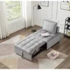 Streamdale Furniture Streamdale Modern Velvet Convertible Sofa Bed With Removable Backrest