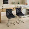 Streamdale Furniture Streamdale Modern Velvet Counter Height Barstools (set Of 2)