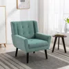 Streamdale Furniture Streamdale Modern Soft Velvet Material Ergonomics Accent Chair Living Room In Blue