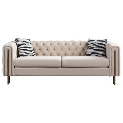 Streamdale Furniture Streamdale Modern Velvet Sofa Iii