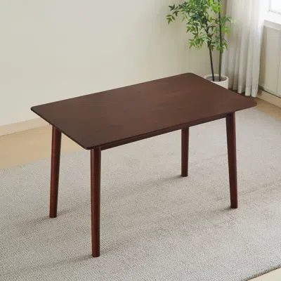 Streamdale Furniture Streamdale Modern Walnut Dining Table For Small Spaces (47")